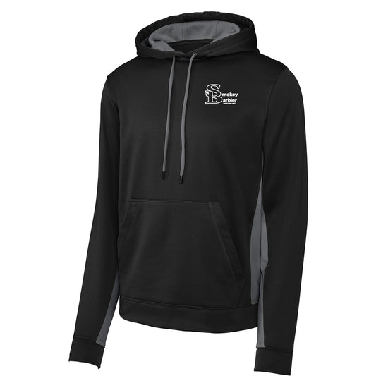 Sport-Tek® Sport-Wick® Fleece Colorblock Hooded Pullover (Smokey)