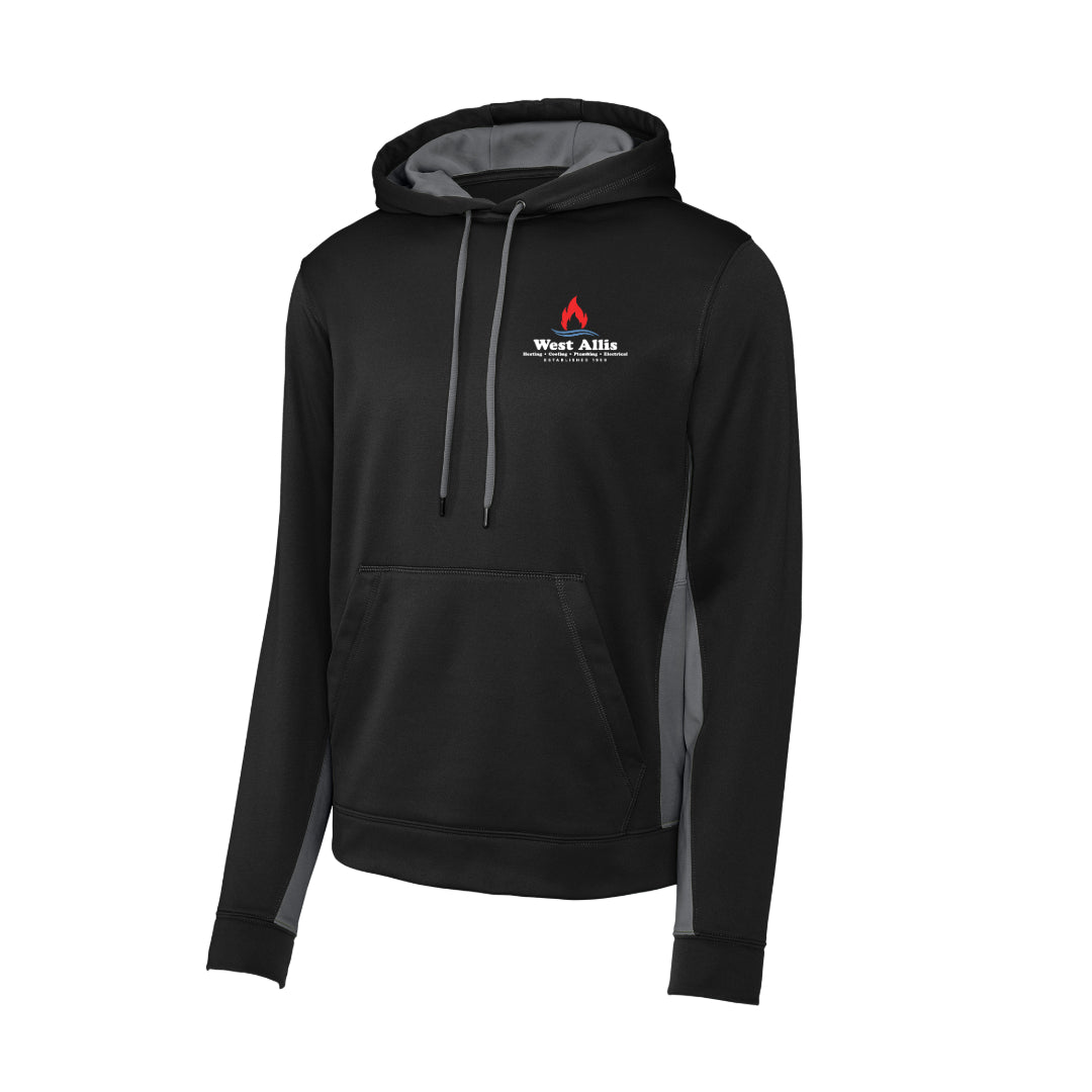 Sport-Tek® Sport-Wick® Fleece Colorblock Hooded Pullover (WAHC)