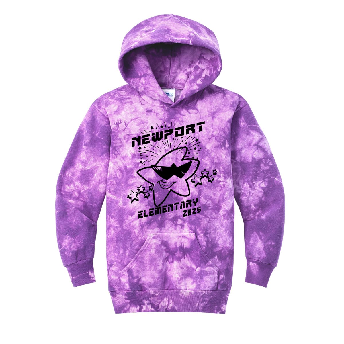 Port & Company ® Purple Crystal Tie - Dye Hoodie (Adult & Youth) - Pop - Up Shoppes